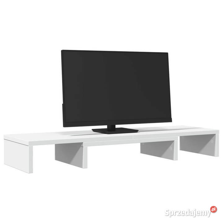 Podstawka pod monitor regulowana biała 80x24x105 Warszawa