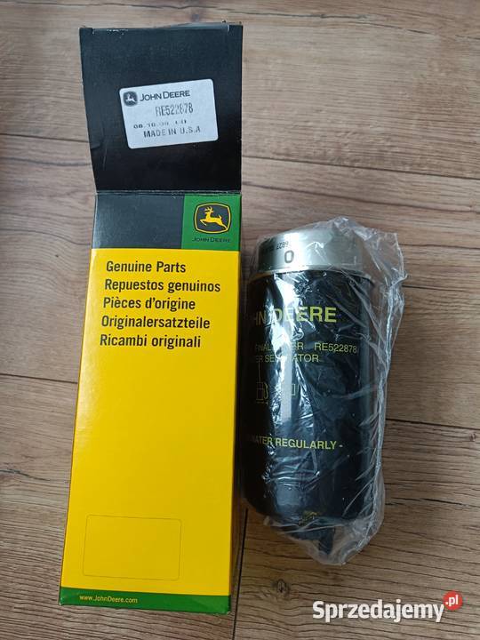 Filtr paliwa John Deere RE522878 oryginał Części zamienne Biała Podlaska