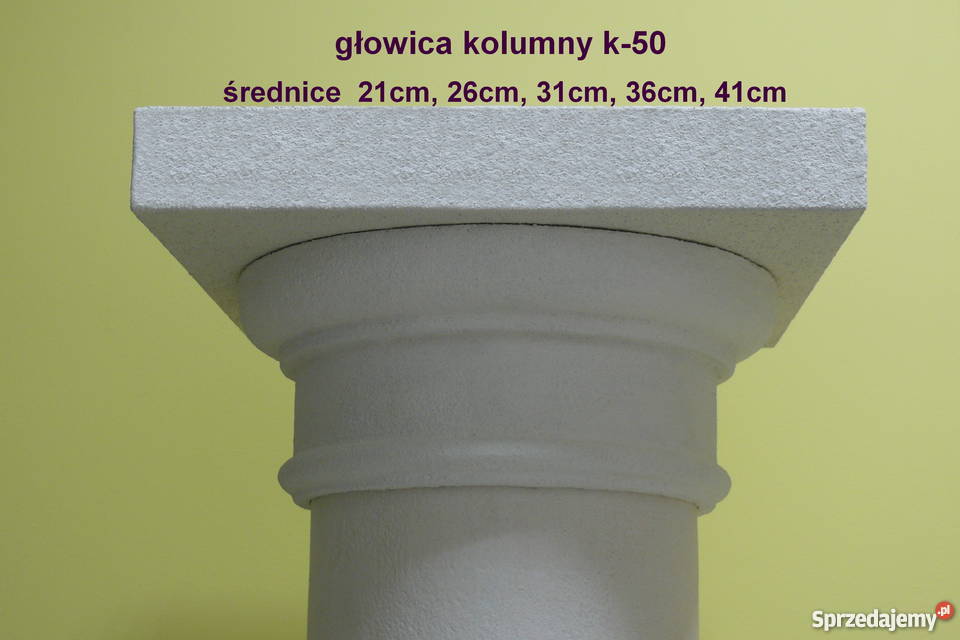 głowica kolumny k50 średnica 31 sztukateria Materiały budowlane Koszalin