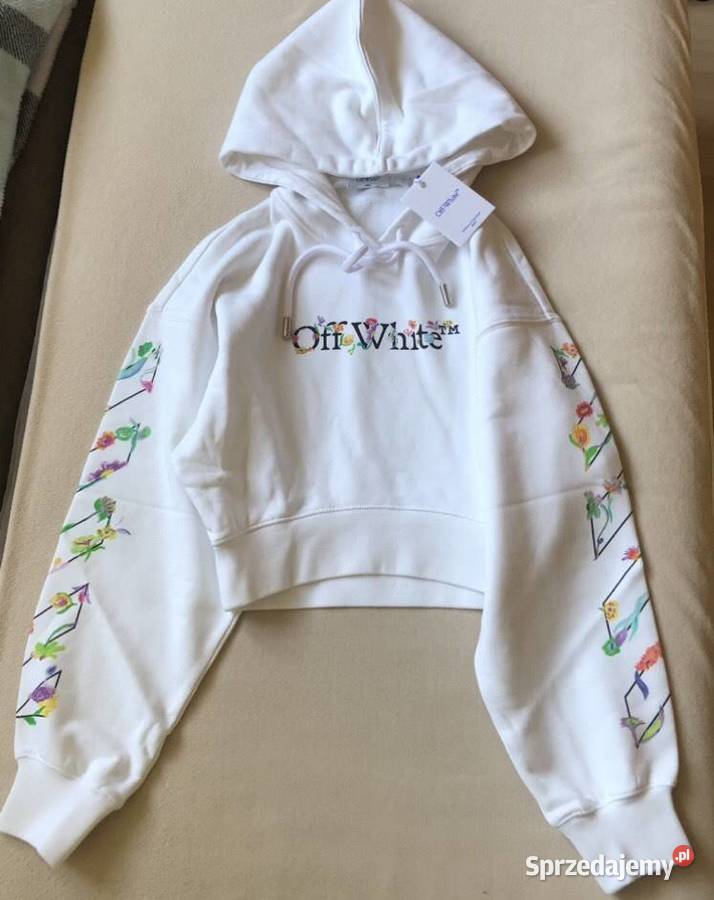 Bluza OffWhite biała z kwiatami dolnośląskie Wrocław