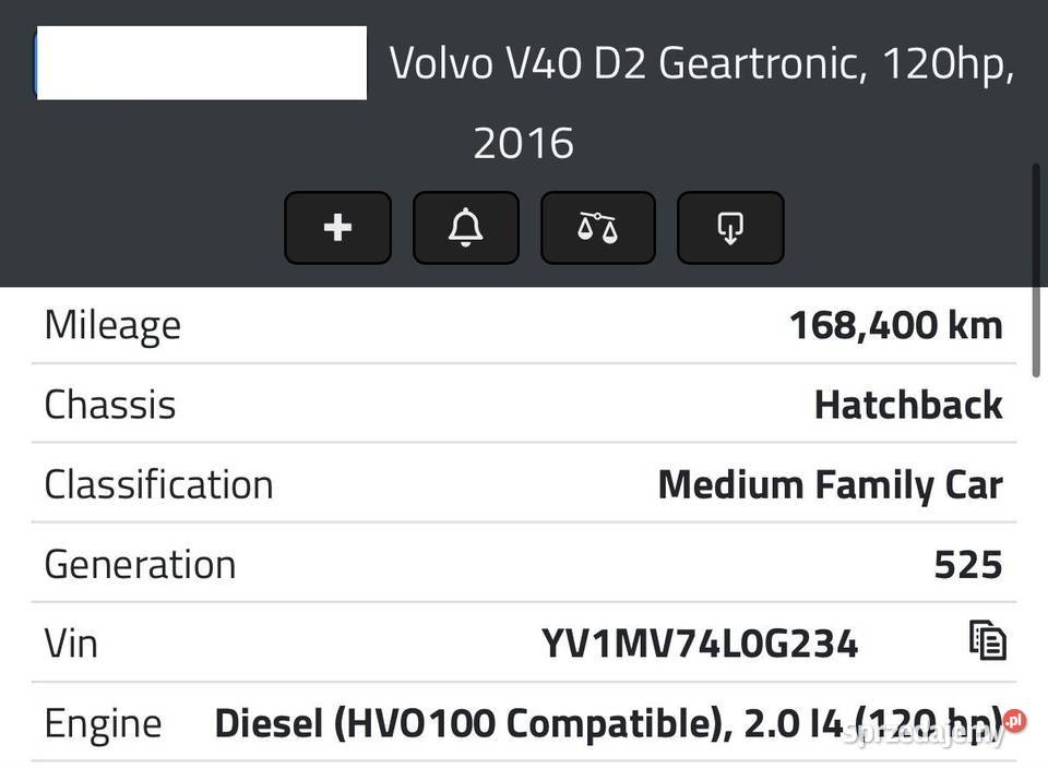 SILNIK KOMPLETNY Volvo V60 S60 V40 II 20 D D2 Silniki i osprzęt Chełm