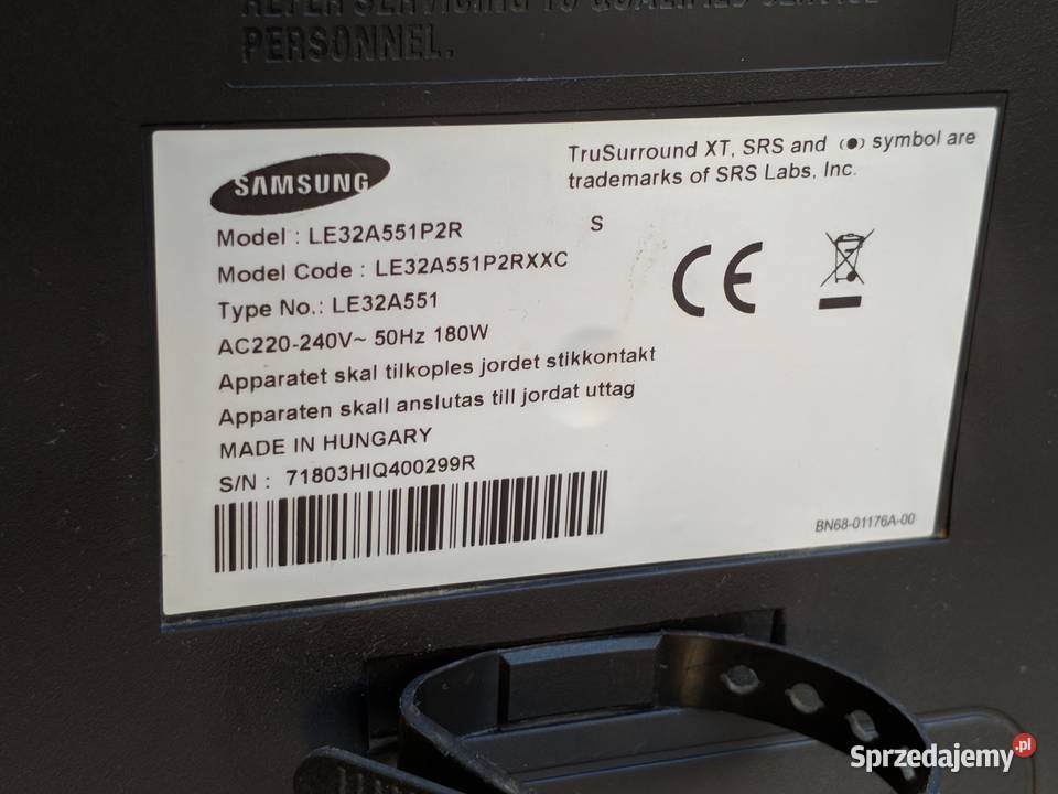 V Samsung LE32A551P2R 32 Full HD 1080p Pełny Samsung opolskie Opole sprzedam