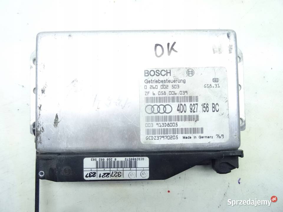 4D0927156BC AUDI A8 D2 9402 STEROWNIK SKRZYNI Przemęt sprzedam