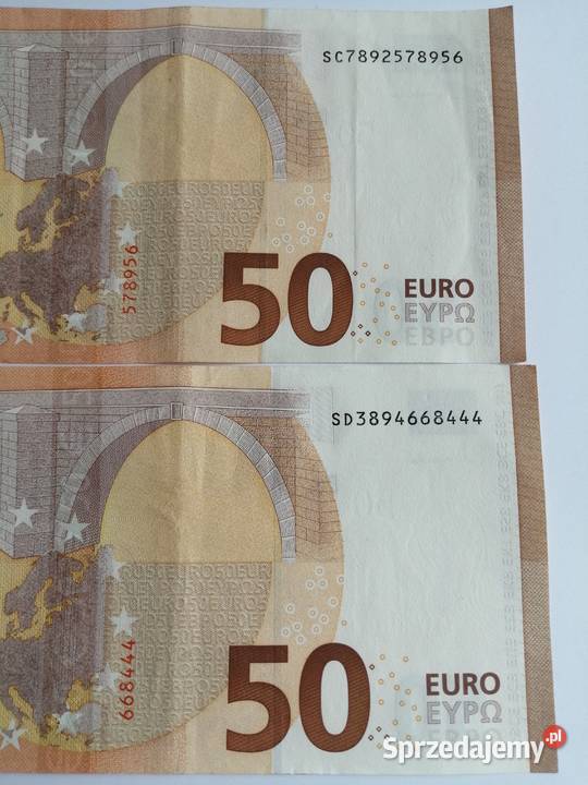 Banknot euroRADARciekawy numerprawie radar pion Bytom