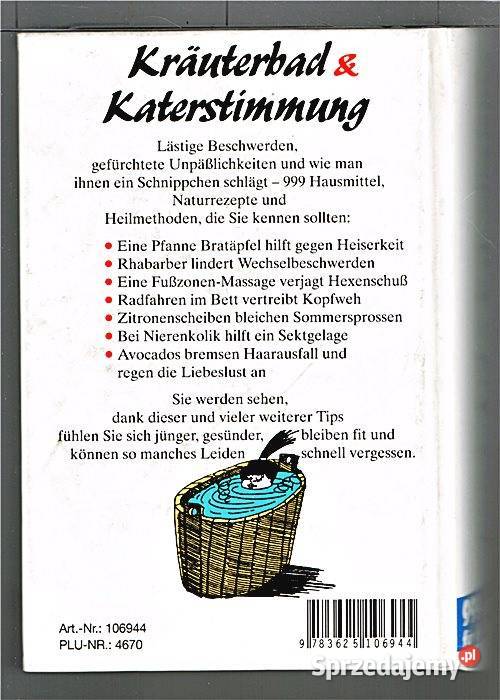 Kruterbad Katerstimmung 999 Hausrezepte fr die Chorzów sprzedam