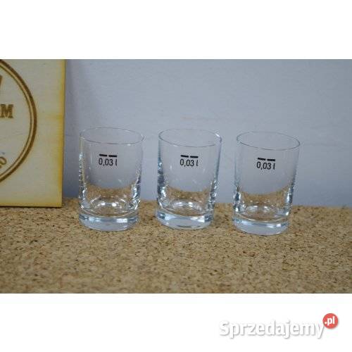Komplet 3 kieliszków barowych 30 ml z