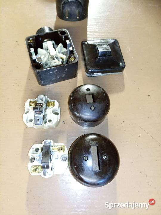 Przełącznik wyłącznik bakielit prl loft osobowe Stalowa Wola sprzedam