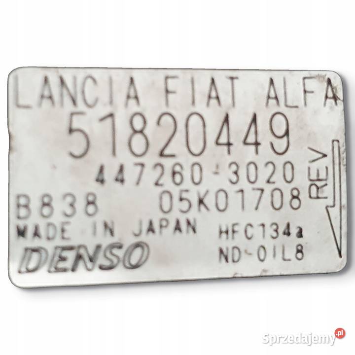 SPRĘŻARKA KLIMATYZACJI Fiat Bravo II 16 MJET osobowe Kompresory klimatyzacji Chełm