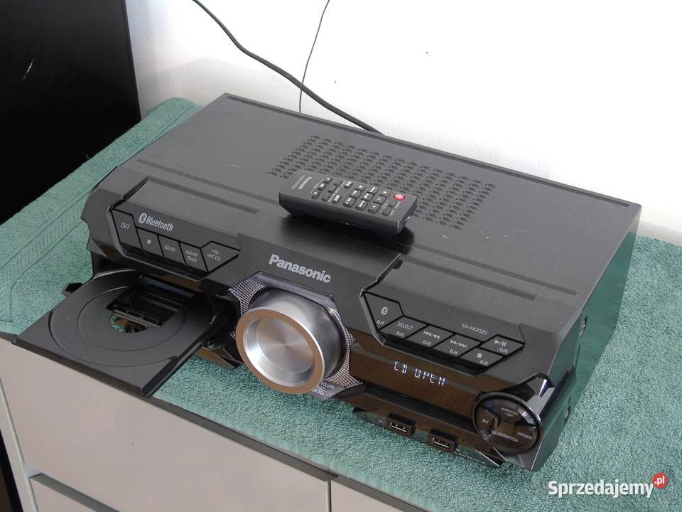 Wieża Panasonic SAAKX520 pilot radio RDS USB mp3