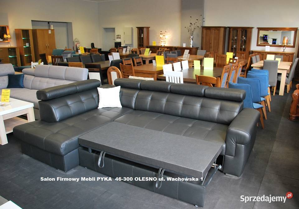 Nowy Narożnik 190x280 Skóra Naturalna Kolor Dom i Ogród Olesno sprzedam