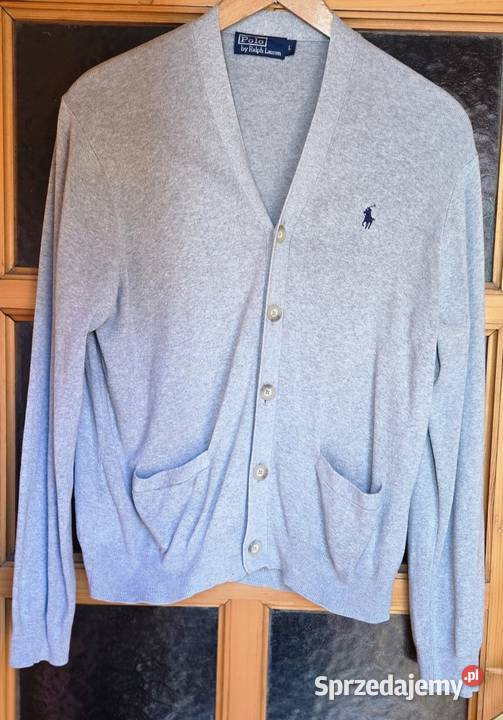 Ralph lauren L sweter czerwony bawełna L 100 Swetry i golfy Warszawa