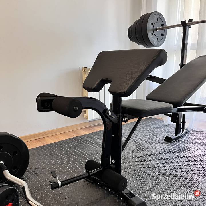 Zestaw Do Ćwiczeń 128 Siłownia Ławeczka Hantle mazowieckie Warszawa