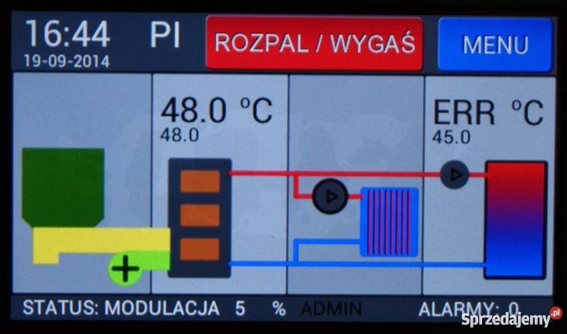 Sterownik automatyka kotła pieca z podajnikiem e Pniewite