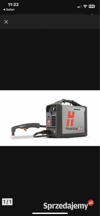 Plazmowa Hypertherm Powermax 45 XP do wynajęcia Nisko