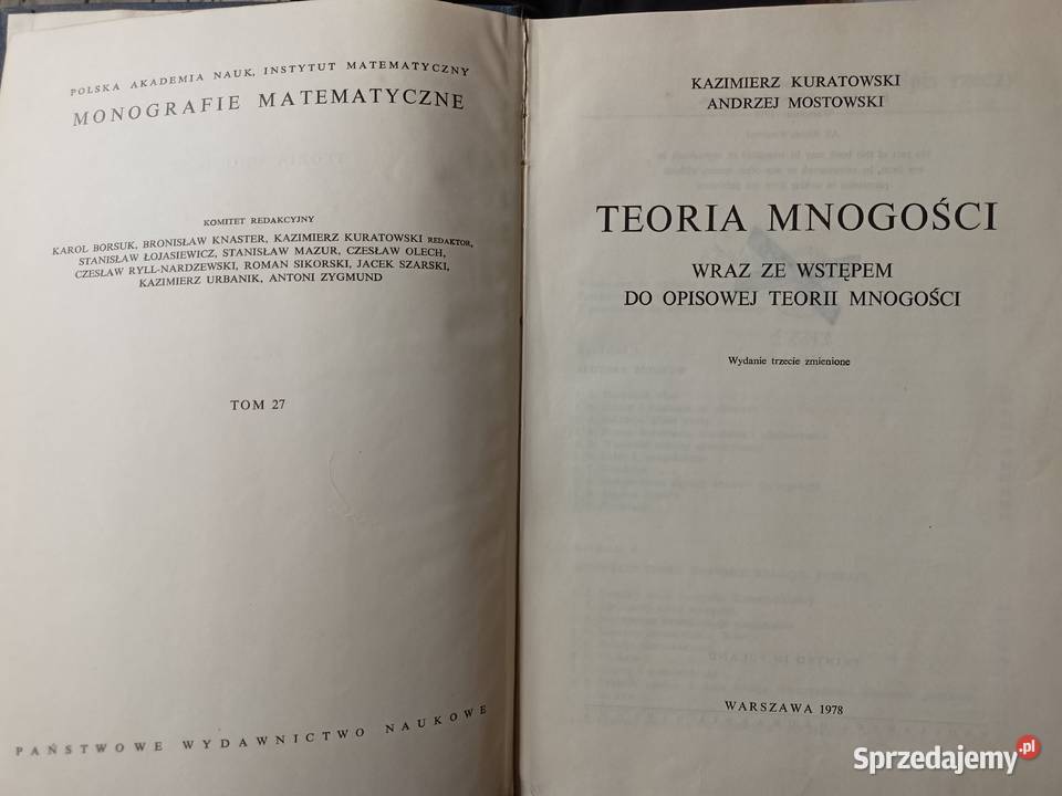 Teoria mnogości Kazimierz Kuratowski lubelskie Hrubieszów