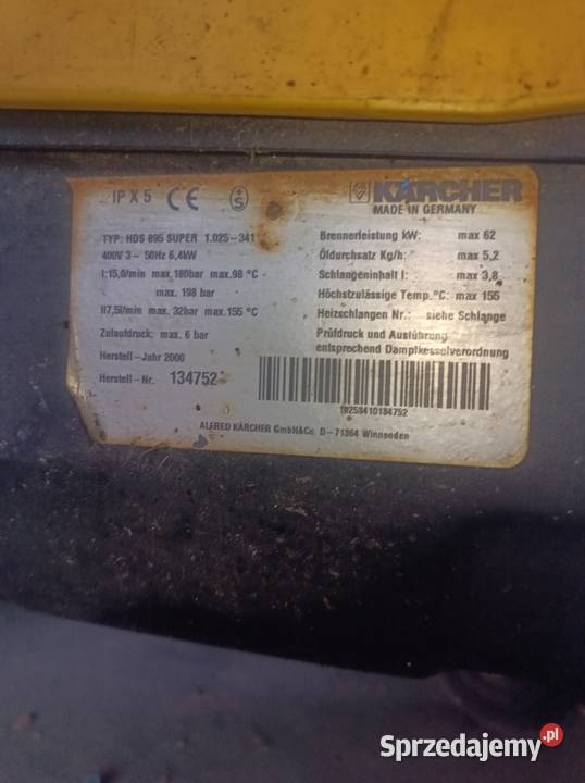 Sprzedam myjkę Karcher HDS 895 super Brańsk