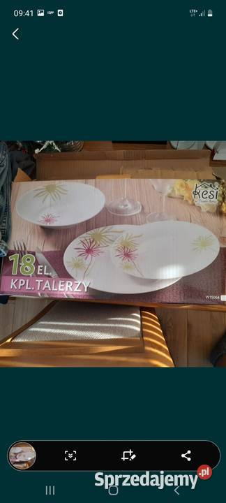 Zestaw komplet talerzy naczyń Pasłęk