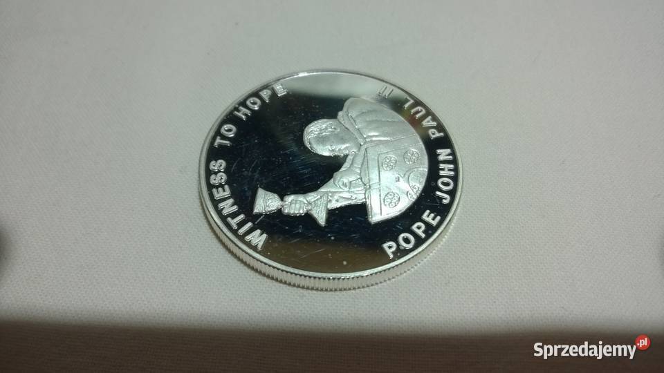 MONETA Zambia 1000 kwacha 2003 Papież Jan Paweł Numizmatyka Warszawa