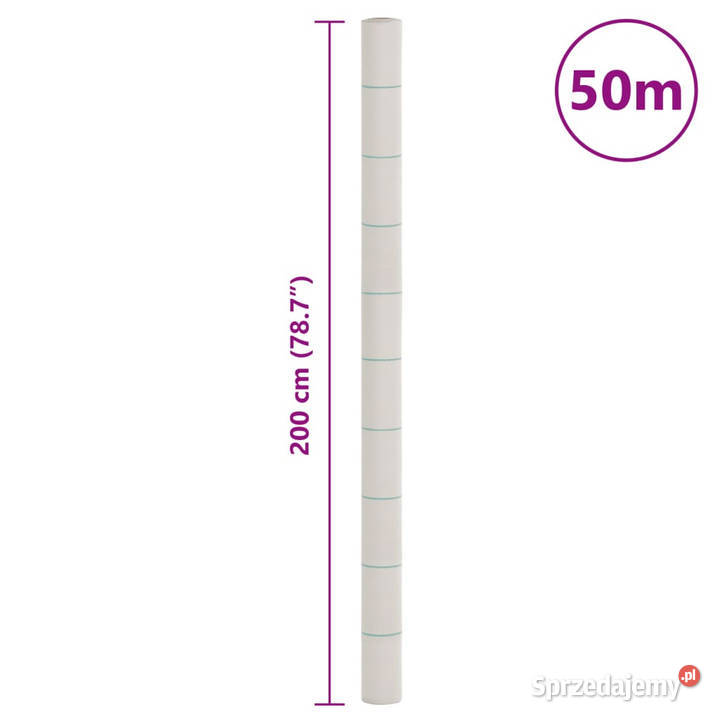 Agrowłóknina antychwastowa biała 2x50 m PP mazowieckie sprzedam