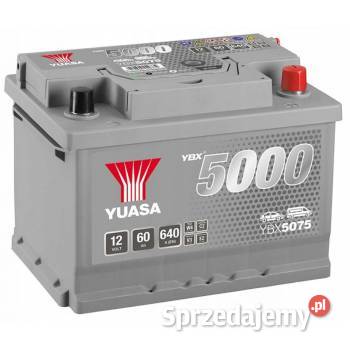 Akumulator Yuasa Silver 12V 60Ah 640A Prawy Plus Akumulatory