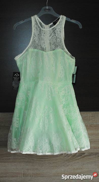 zielona koronkowa sukienka ax paris 12 m l Lubartów sprzedam