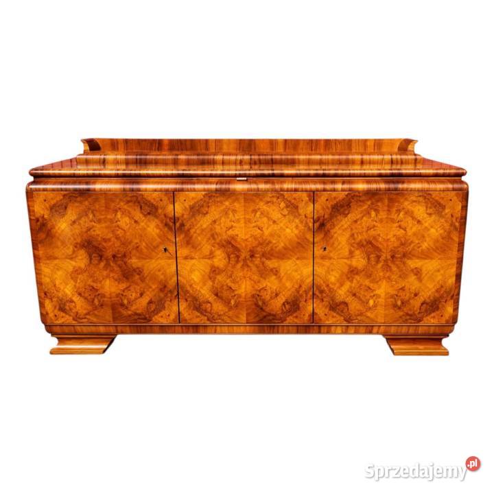 Bufet Art Deco z 1930 roku Orzech kaukaski Meble dolnośląskie