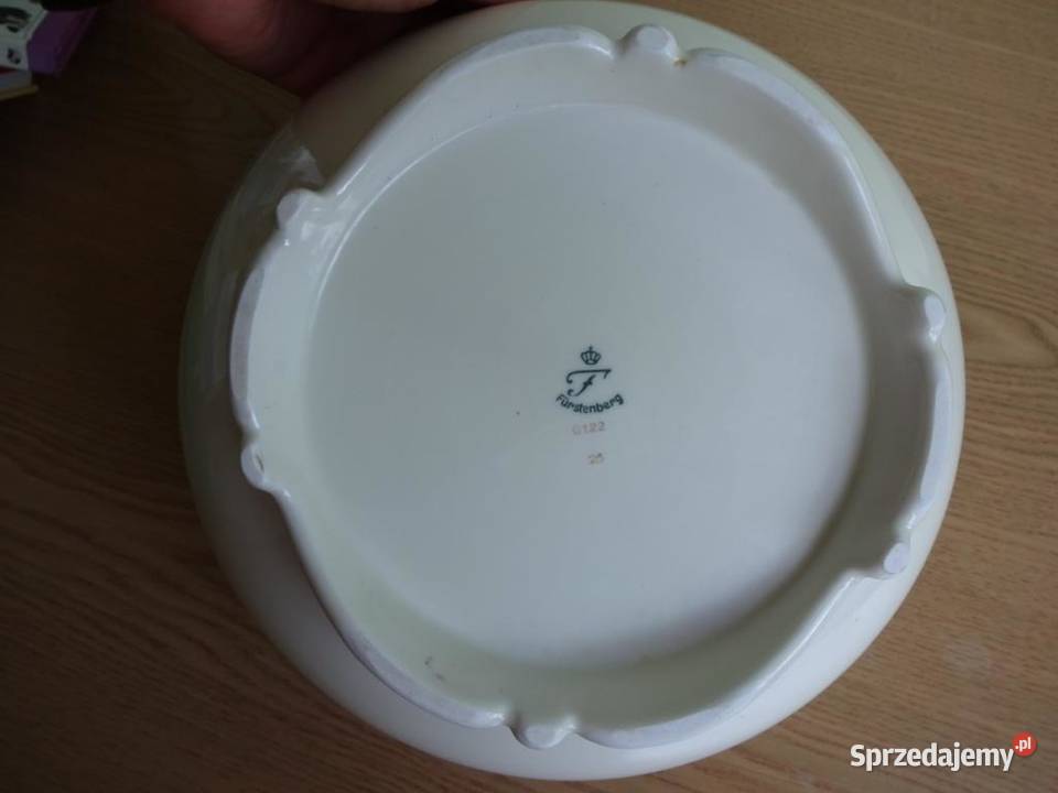 Stara Miska Porcelanowa Ecru Fabryka Frstenberg Poznań