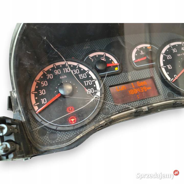 LICZNIK ZEGARY Fiat Panda II LIFT 12 8V Benzyna osobowe Liczniki i zegary Chełm