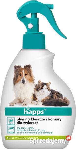 Płyn na kleszcze i komary zwierząt HAPPS 200ml Kamionna