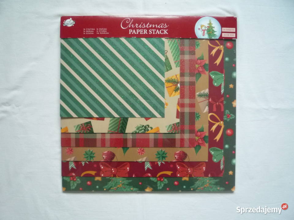 Bożonarodzeniowy papier do rękodzieła Craft sprzedam