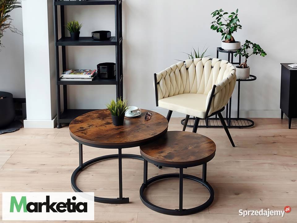 Fabrycznie Nowy Stolik KAWOWY loft okrągłe Łódź