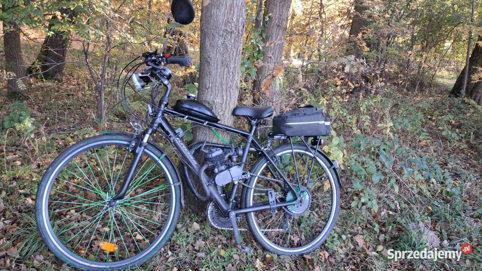 Rower z silnikiem spalinowym