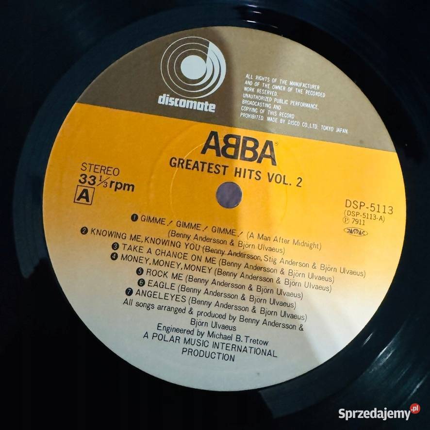 Abba Abba Greatest Hits Vol 2 EXEX Japan Obi LP