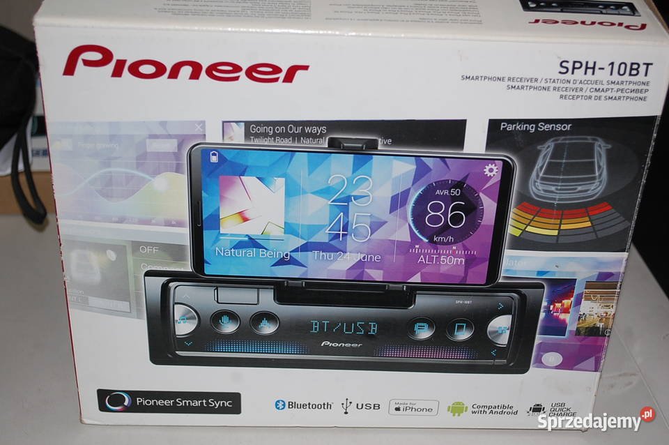 RADIO PIONEER SPH10BT MULTIMEDIA SMARTFON BT USB śląskie Dąbrowa Górnicza sprzedam