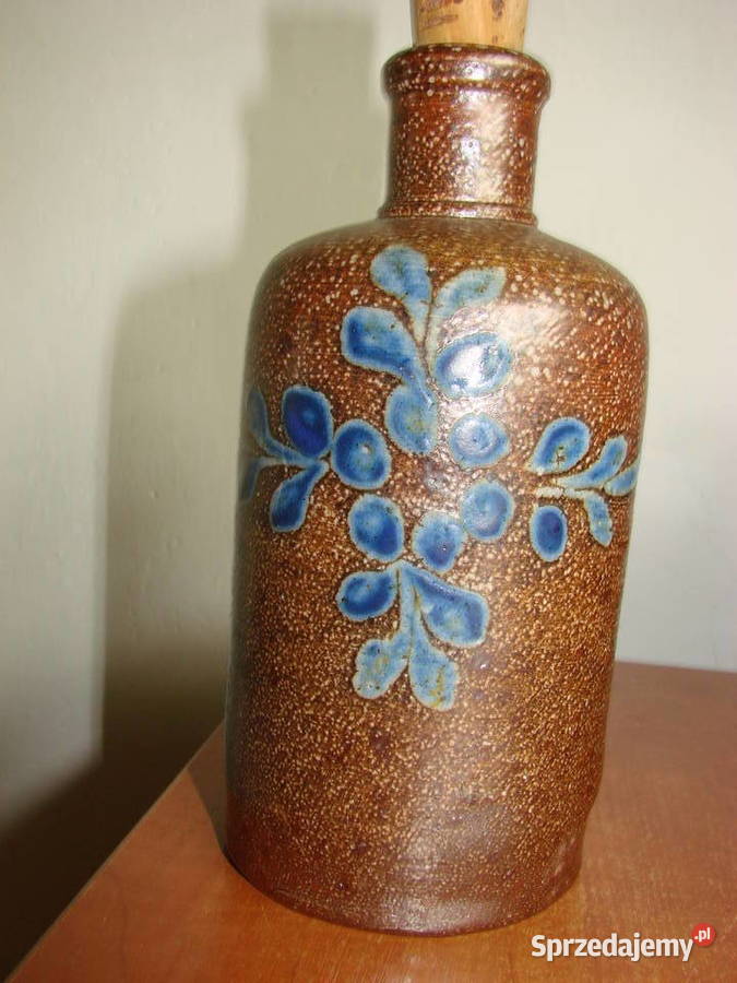 kamionkowa butelka glazura solna Rękodzieło Pruszcz Gdański