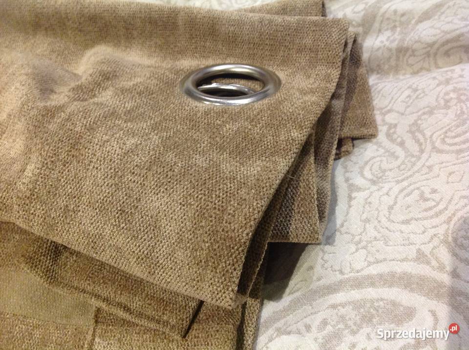 Zasłona Zaciemniająca 140x 217 beżowy Nowa Sól