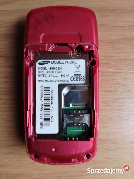 Kolekcjonerski SAMSUNG SGHC300 komplet sieci sprzedam