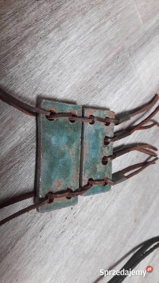 Naszyjnik ceramiczny ręcznie wykonany Otwock