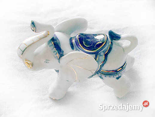 porcelanowy słoń figurka vintage figurka ze zachodniopomorskie Szczecin