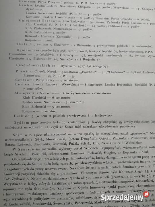 Parlament Rzeczypospolitej unikat księgarnia Warszawa sprzedam