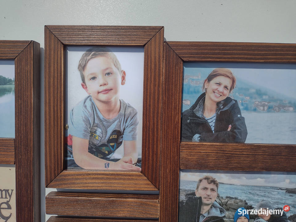 Drewniana Multirama Ramka na 12 zdjęć 10x15 Gorzów Wielkopolski