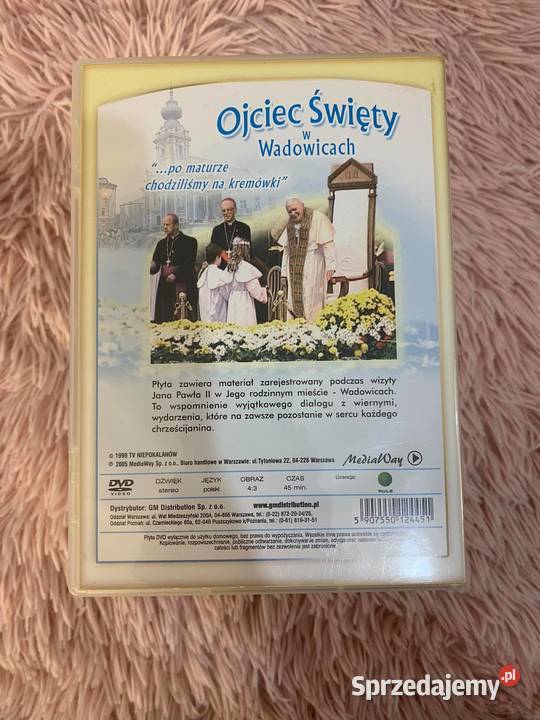 Płyta DVD Ojciec Święty w Wadowicach NOWA Jasło