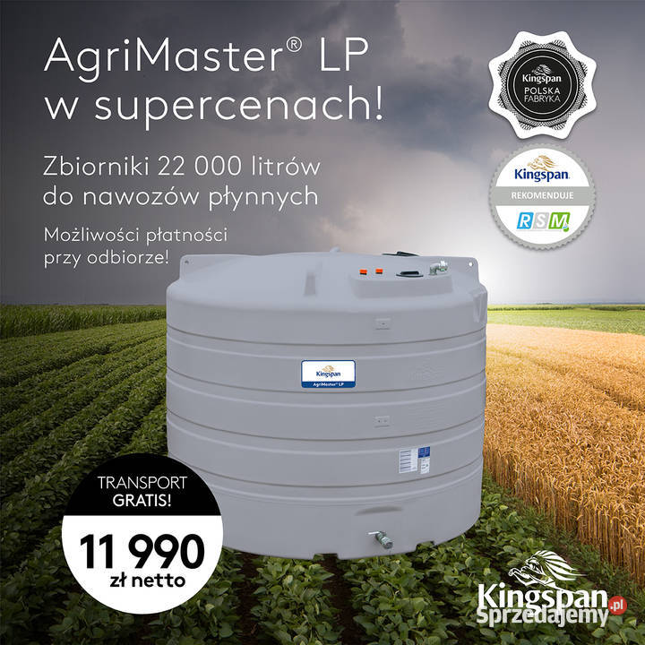 AB Group Kingspan AgriMaster LP 22000 L zbiornik Zbiorniki