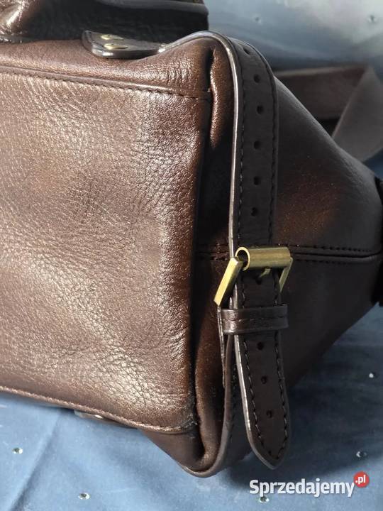Torebka Mulberry Vintage Skórzana 100 Oryginał 36cm
