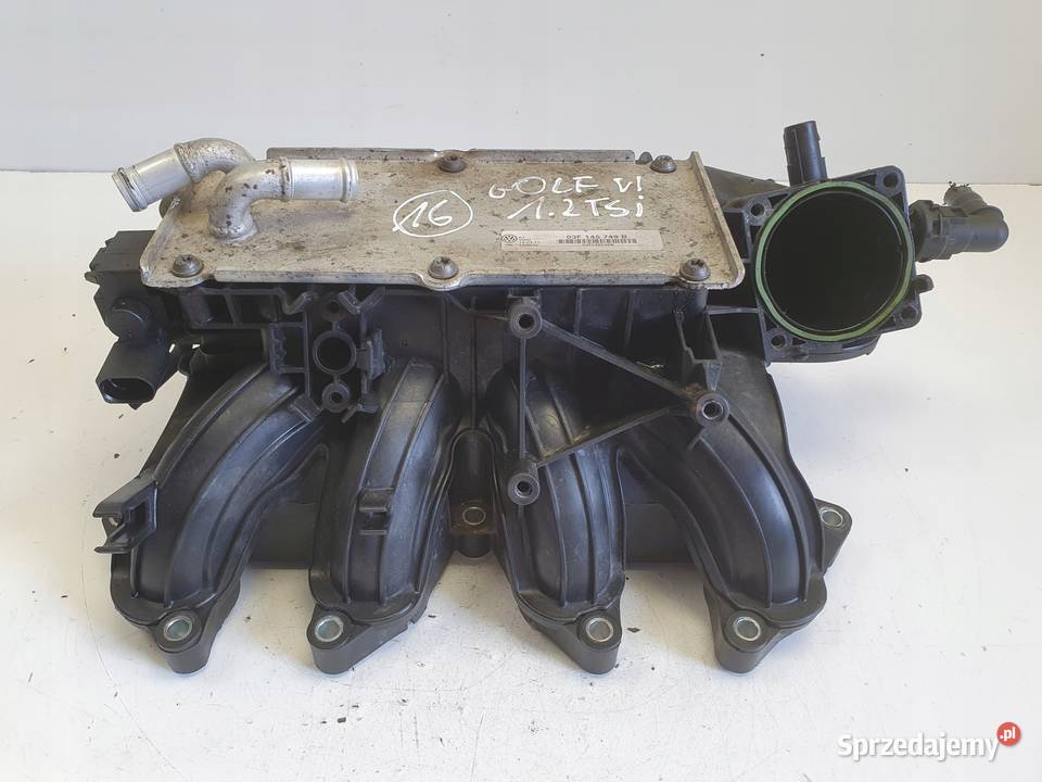 VW Golf VI 12 TSI KOLEKTOR SSĄCY 03F145749B osobowe Części samochodowe Chełm sprzedam