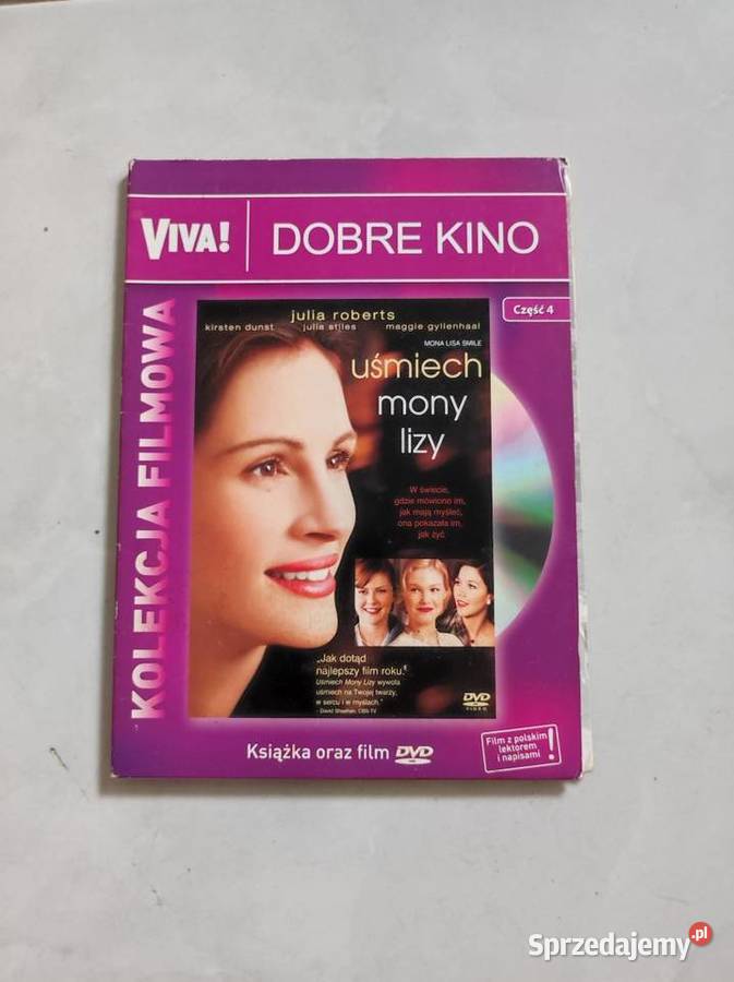 DVD Uśmiech Mony Lizy film książka Julia Roberts Kielce