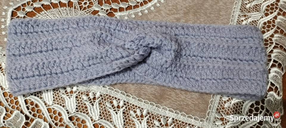 Ręcznie robiona opaska na głowę ciepła Częstochowa