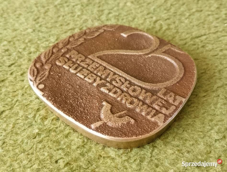 Medal mosiężny 25 lat Przemysłowej Służby