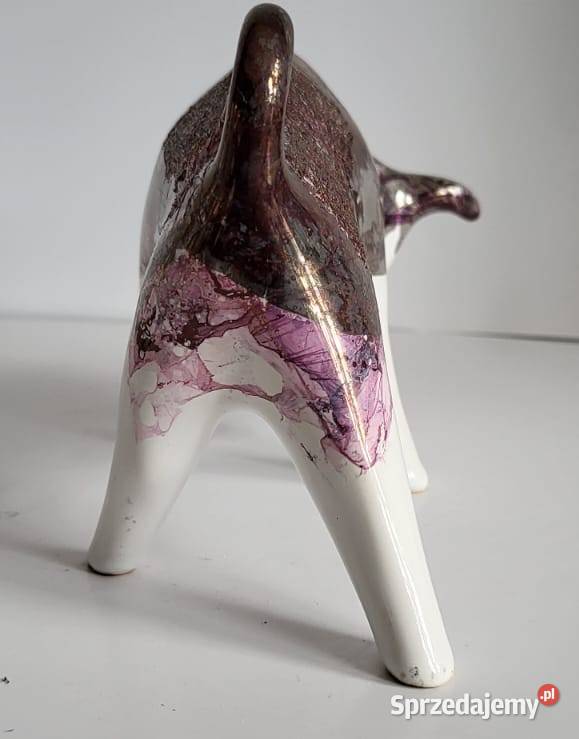 BYK Znak zodiaku Figurka Byczek ceramiczny Rękodzieło Sierakowice