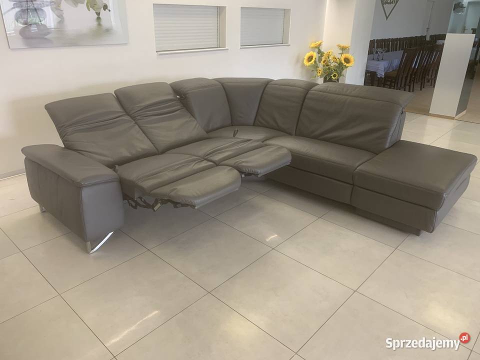 HIMOLLA NIEMIECKI NAROŻNIK SKÓRA NATURALNA śląskie Kalety